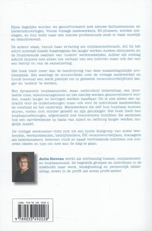 Achterkant van De vintage werknemer