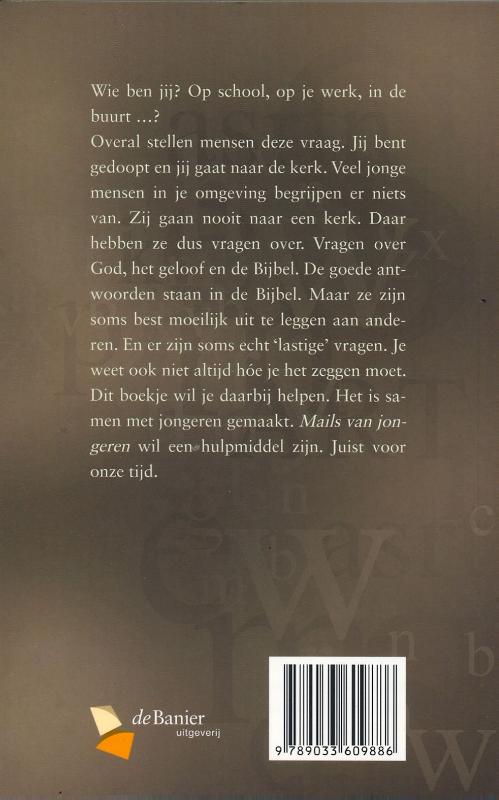 Achterkant van Mails van jongeren