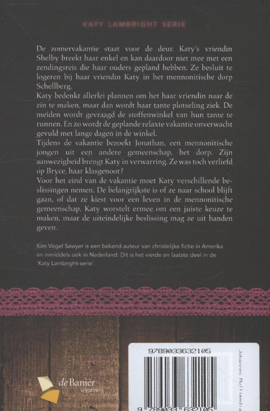 Achterkant van Katy's besluit
