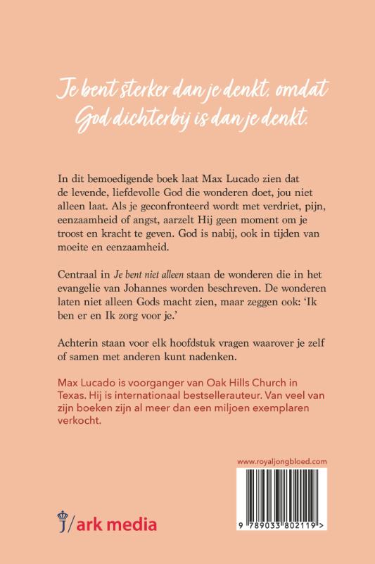 Achterkant van Je bent niet alleen