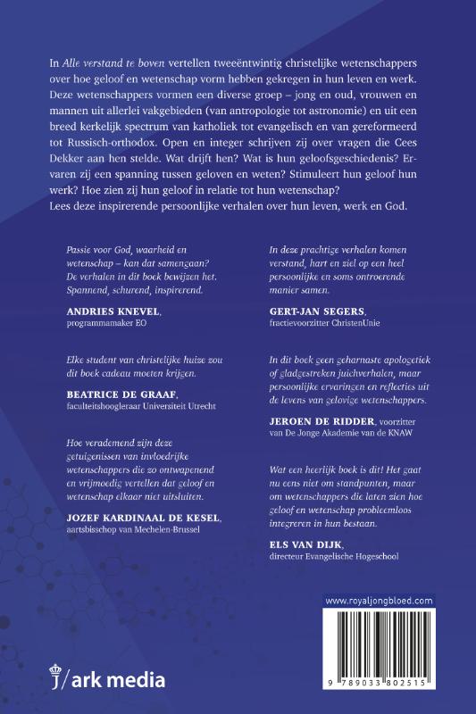 Achterkant van Alle verstand te boven