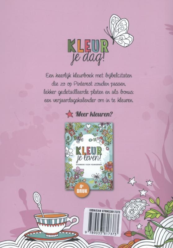 Achterkant van Kleur je dag