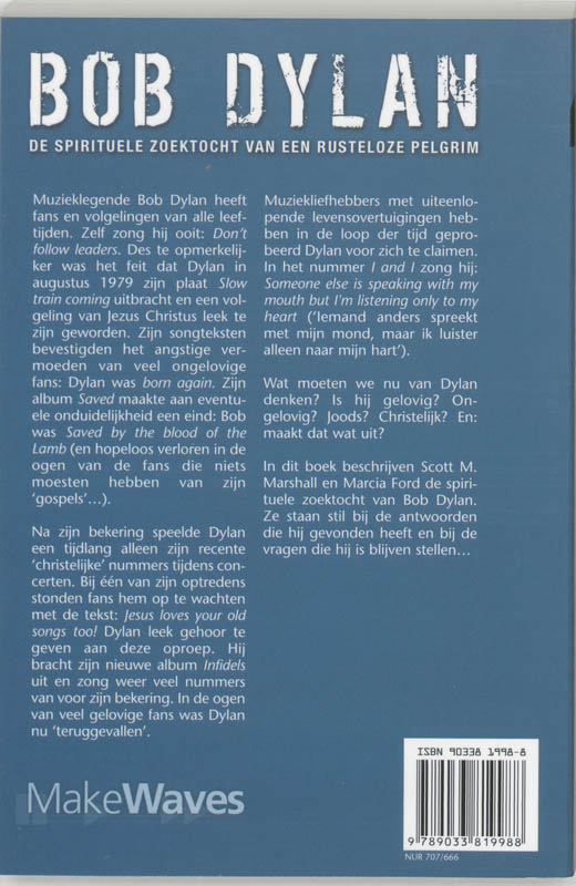 Achterkant van Bob Dylan