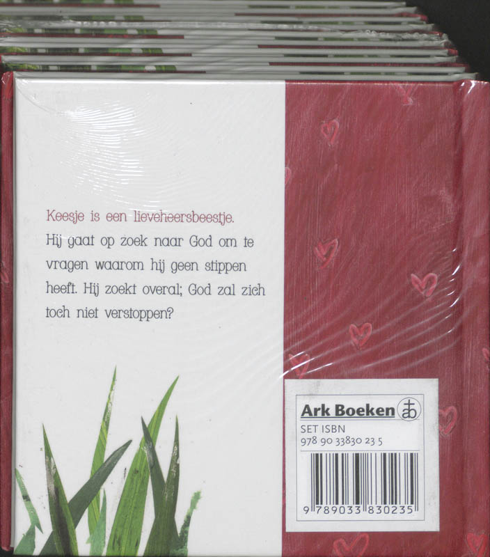 Achterkant van Keesje Lieveheersbeestje set 10 ex