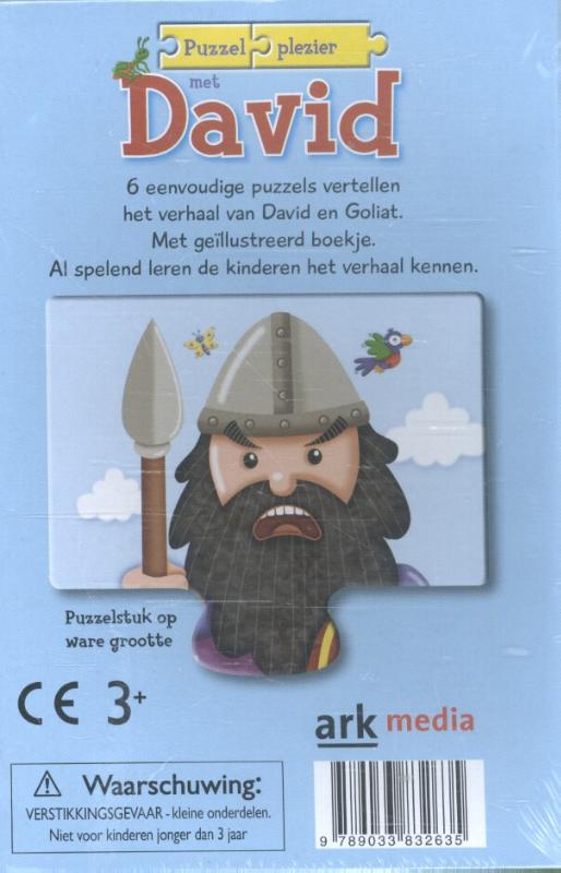Achterkant van Puzzelplezier met David