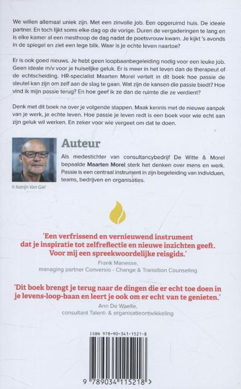 Achterkant van Hoe passie je leven redt