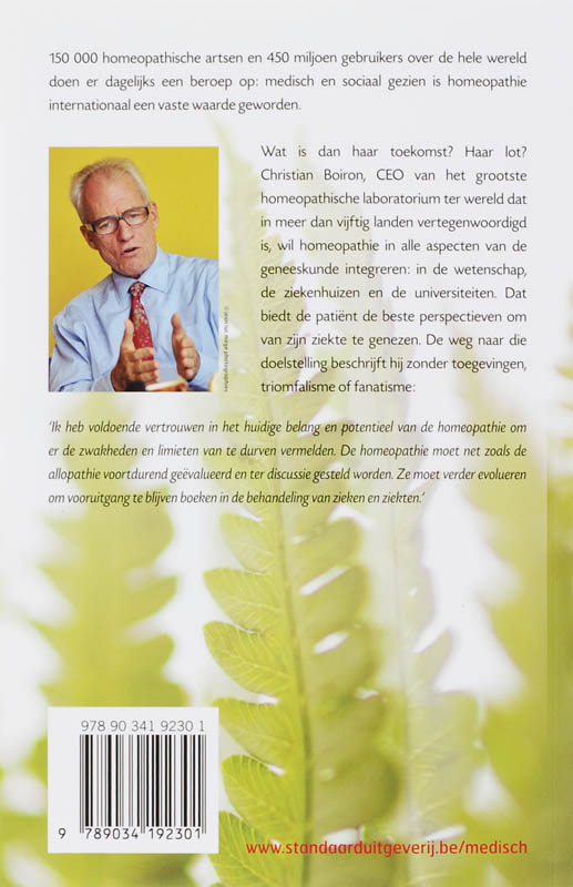 Achterkant van Waarom ik vertrouwen heb in homeopathie