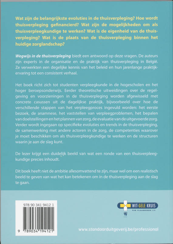 Achterkant van Wegwijs in de thuisverpleging