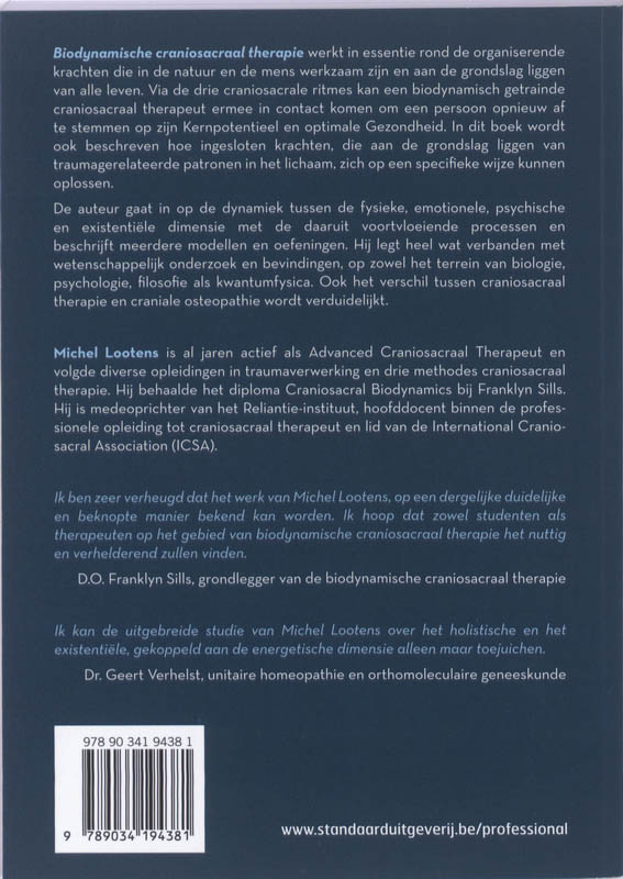 Achterkant van Biodynamische craniosacraal therapie