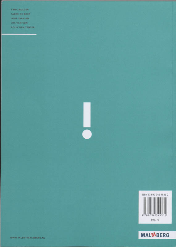Achterkant van Antwoordenboek