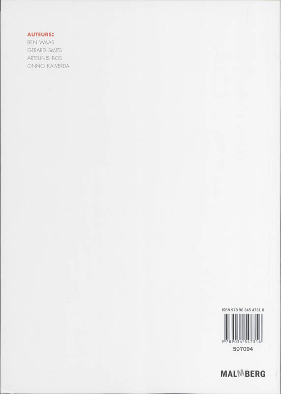 Achterkant van antwoordenboek