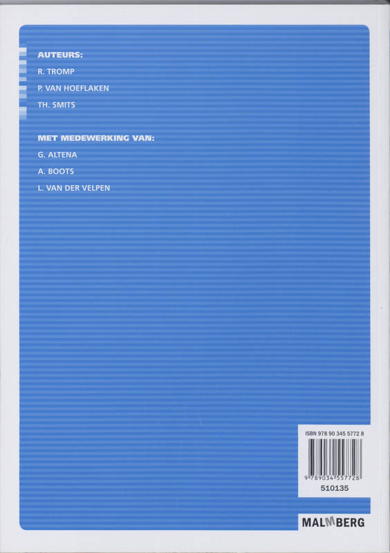 Achterkant van werkboek B