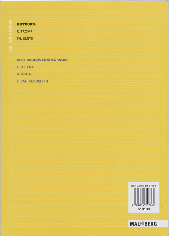 Achterkant van Uitwerkingenboek A