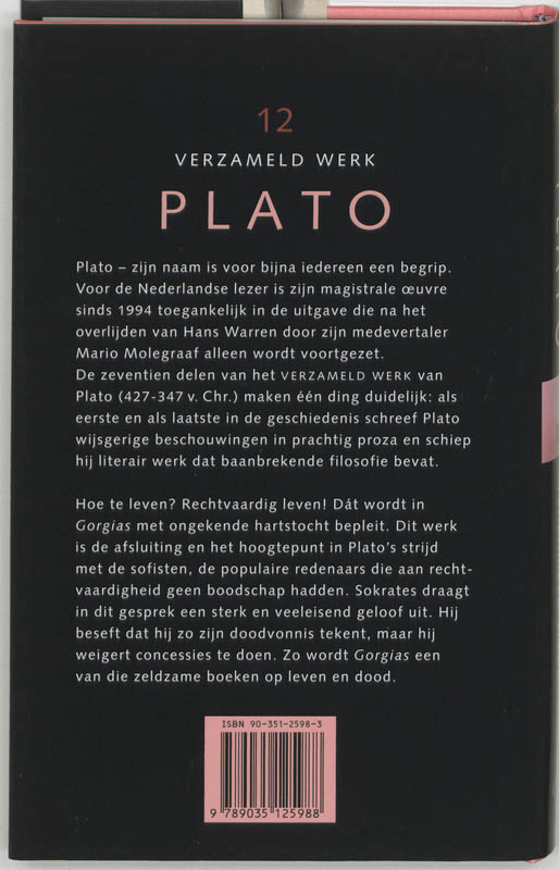 Achterkant van Gorgias