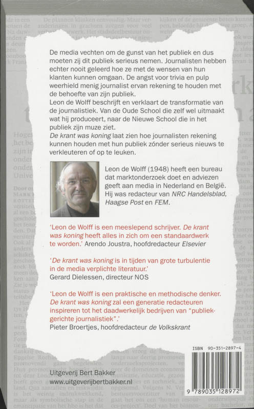 Achterkant van De krant was koning