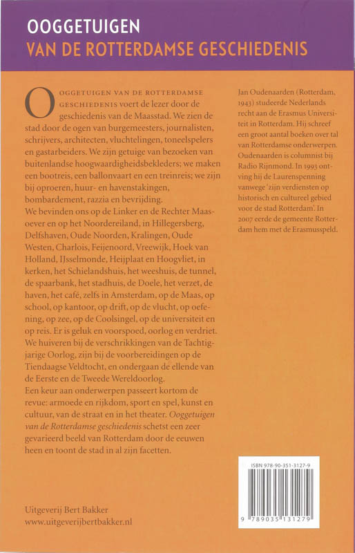 Achterkant van Ooggetuigen van Rotterdam