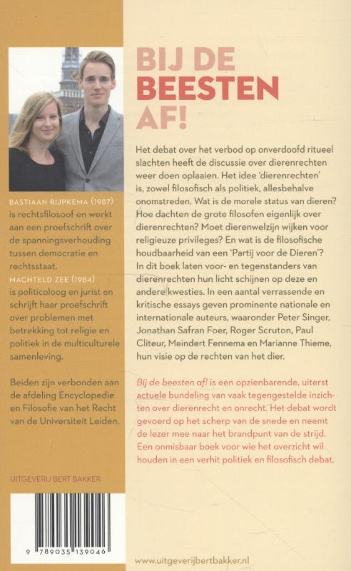 Achterkant van Bij de beesten af!