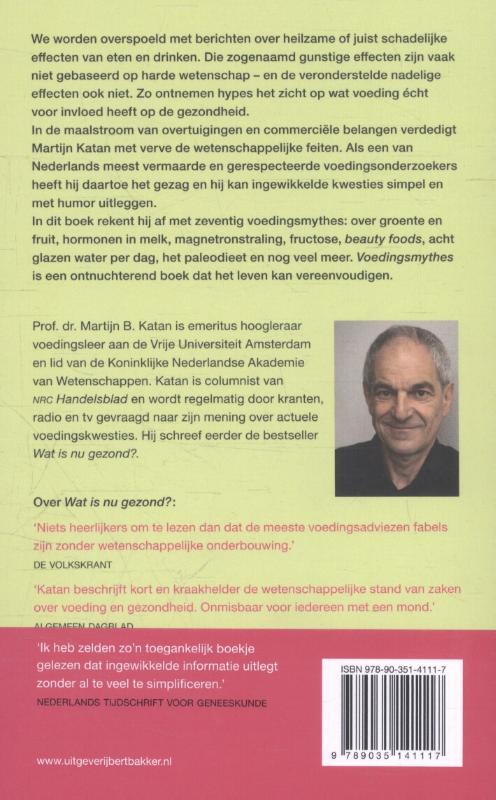 Achterkant van Voedingsmythes