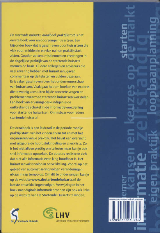 Achterkant van De startende huisarts