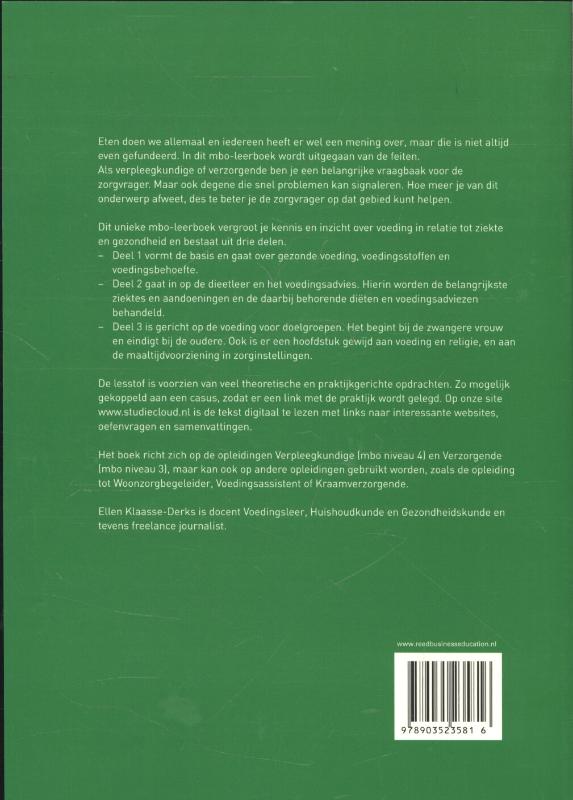Achterkant van Voedingsleer