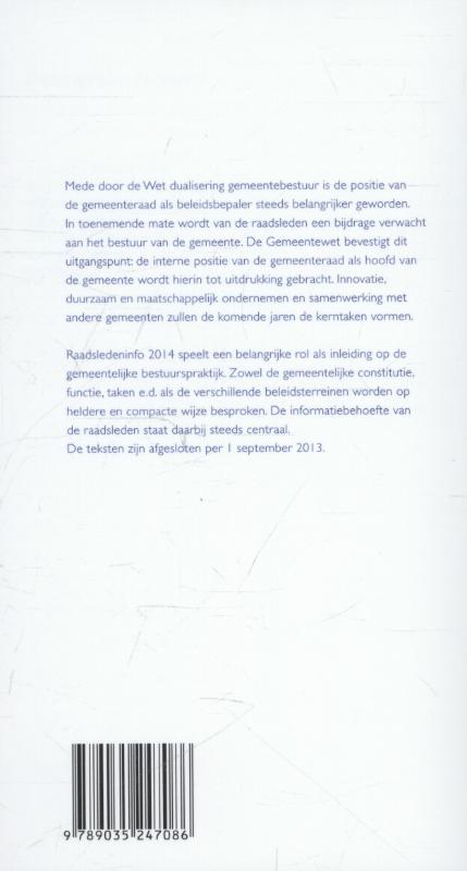 Achterkant van 2014