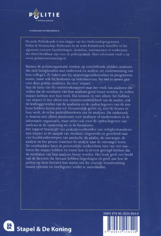 Achterkant van Van intel tot operatie