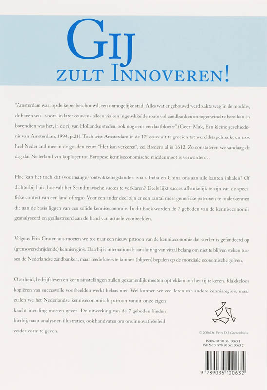 Achterkant van Gij zult innoveren!