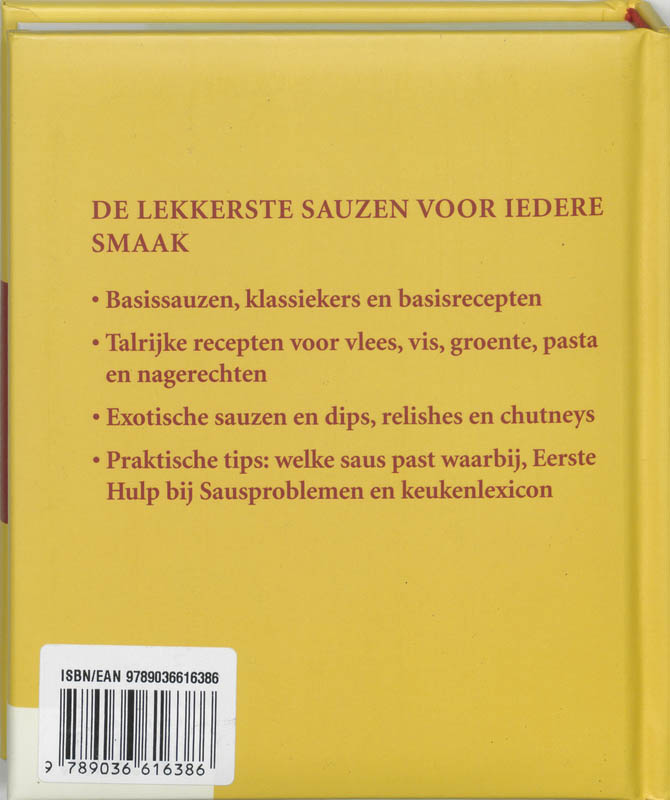Achterkant van Dumonts kleine Sauzen en dips lexicon