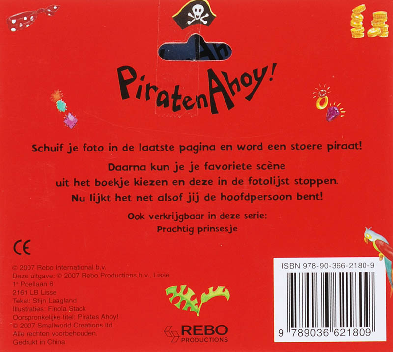 Achterkant van Piraten ahoy!