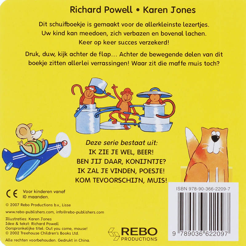 Achterkant van Kom tevoorschijn, muis!
