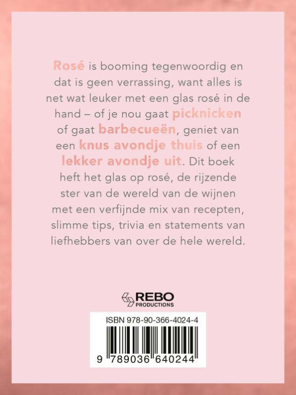 Achterkant van Rosé all day - cadeauboek