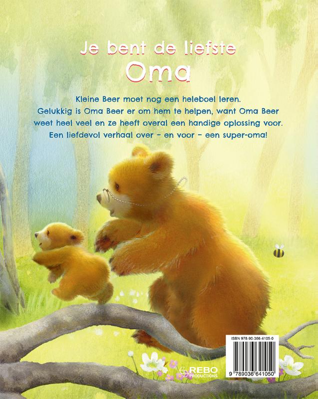 Achterkant van Je bent de liefste oma