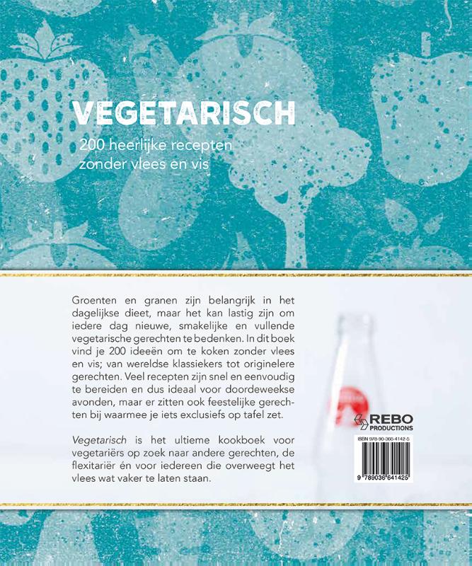 Achterkant van Vegetarisch - 200 recepten