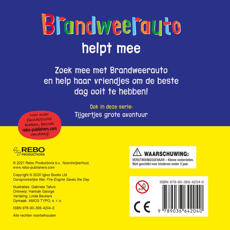 Achterkant van Brandweerauto helpt mee -