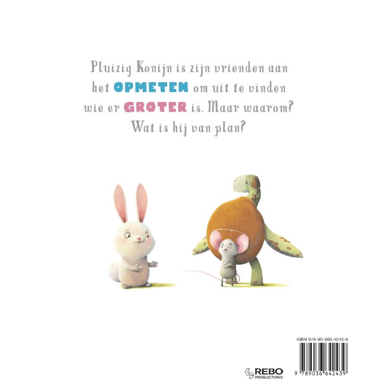 Achterkant van Wat het pluizige konijn zei tegen de kleine muis