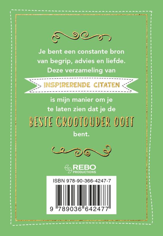 Achterkant van Voor de beste grootouder ooit - Cadeauboeken