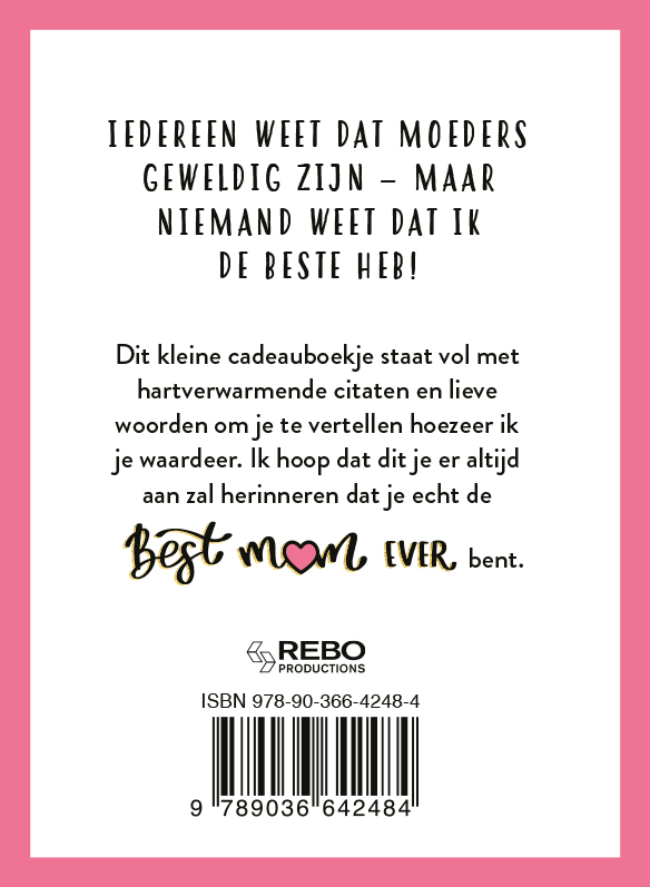 Achterkant van For the best mum ever - Cadeauboeken
