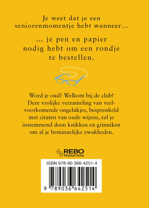 Achterkant van Seniorenmomentjes - Cadeauboeken