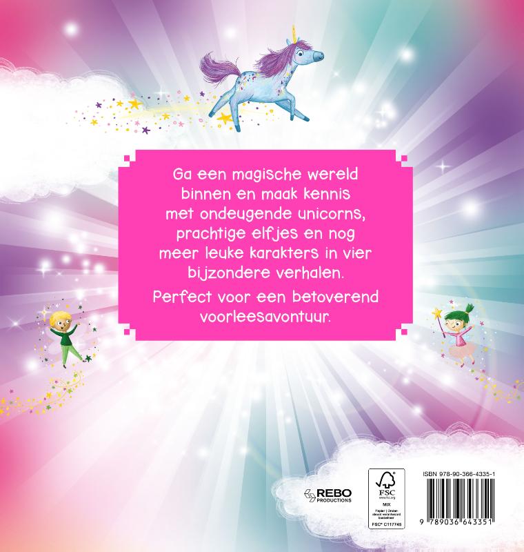 Achterkant van Mijn boek vol unicorns & dromen