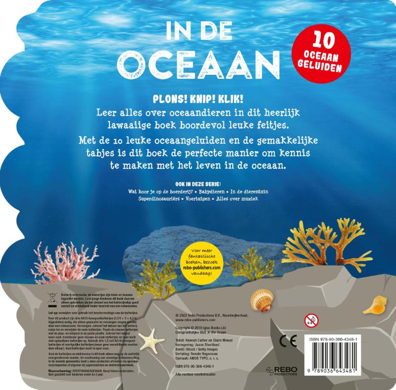 Achterkant van Geluidenboek - In de oceaan