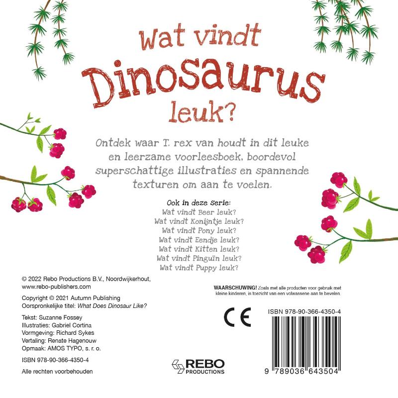 Achterkant van Wat vindt dinosaurus leuk?