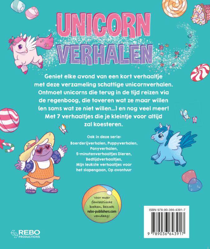 Achterkant van Unicorn verhalen