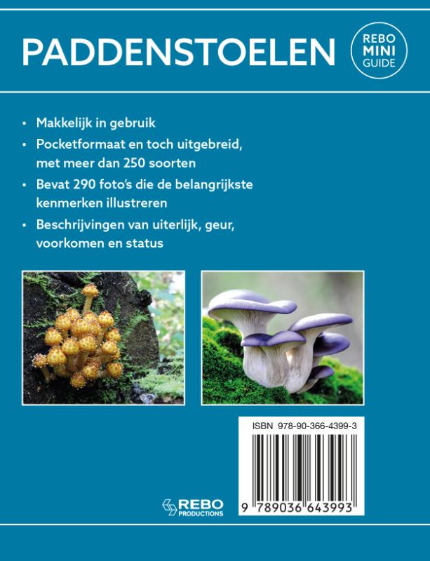 Achterkant van Paddenstoelen - Rebo mini guide