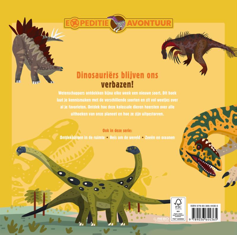Achterkant van De tijd van de dino's