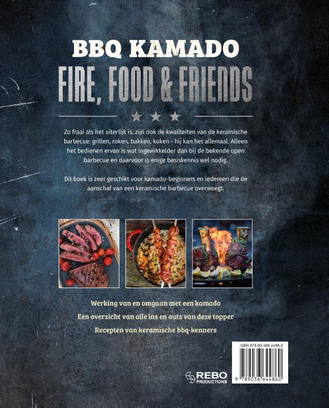 Achterkant van BBQ Kamado - Fire, Food & Friends