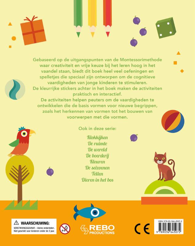 Achterkant van Kleuren - Mijn leukste oefenboek