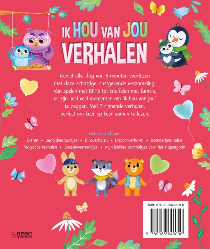 Achterkant van Ik hou van jou verhalen