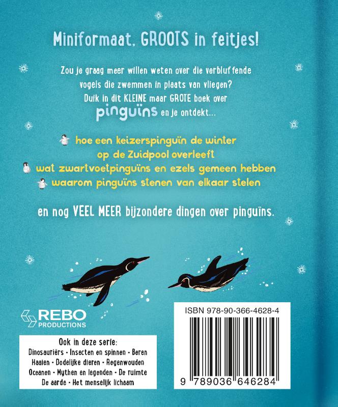 Achterkant van Het kleine maar grote boek over pinguïns