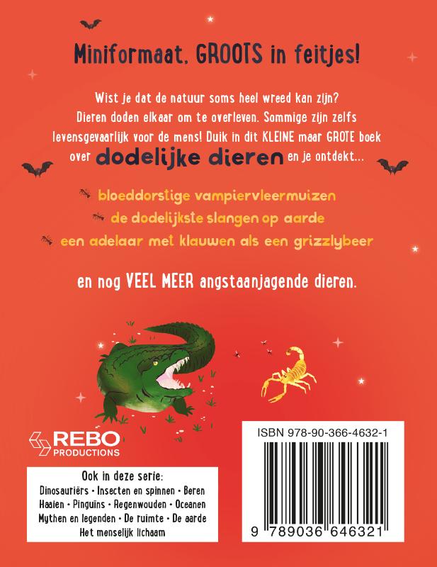 Achterkant van Het kleine maar grote boek over dodelijke dieren