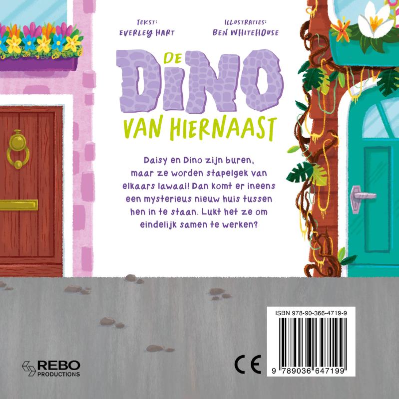 Achterkant van De dino van hiernaast